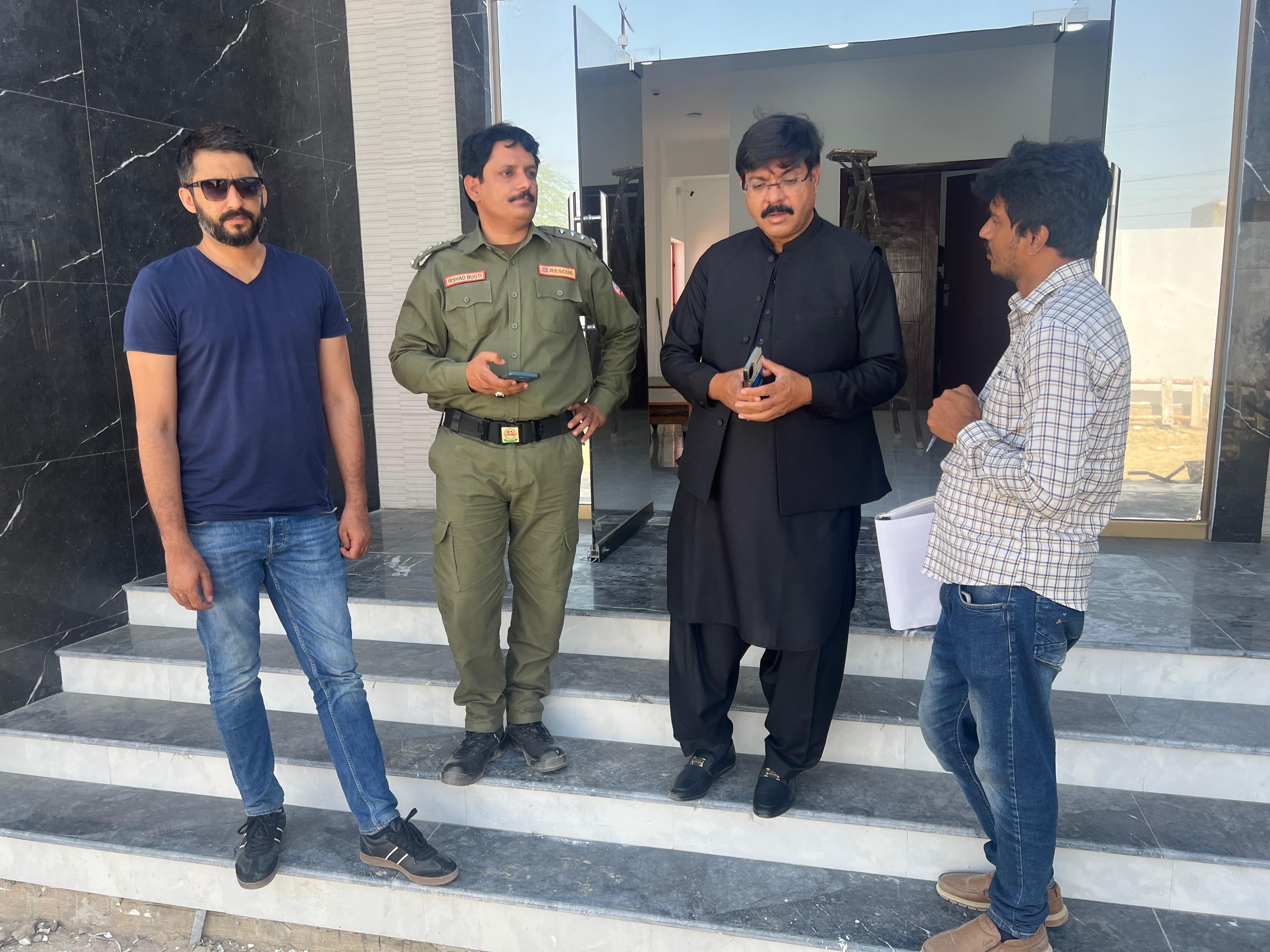 ZS Solutions team in an on-site consultation with Rescue officials and facility stakeholders